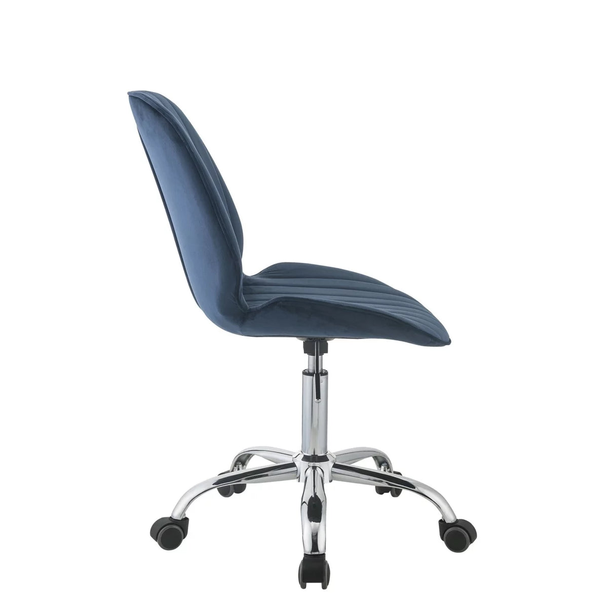 Blue and Chrome Adjustable Office Chair R55582