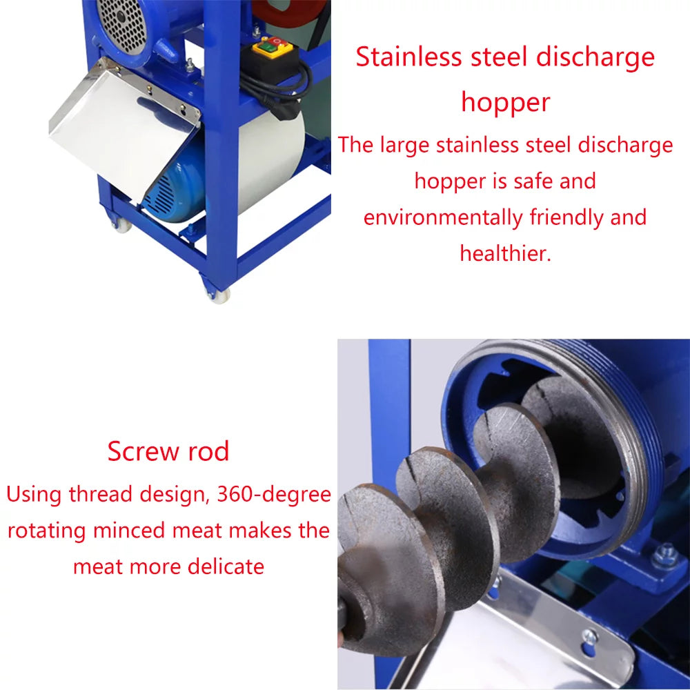 Electric Stainless Steel Meat Grinder 2.2KW 220V N5069