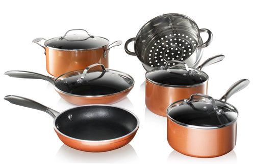 10 Piece Copper Nonstick Cookware Set C5781