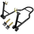Motorcycle Stand & Lift Combo 882LBS Front/Rear Wheel Stand Black R148367