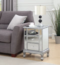 3-Drawer Mirrored End Table G10297