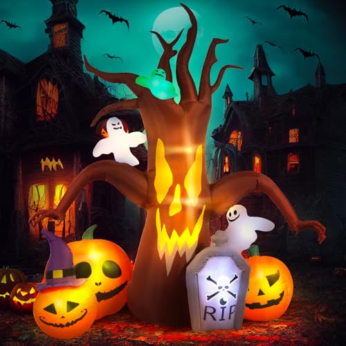 8FT Inflatable Dead Tree with LED Lights I6445