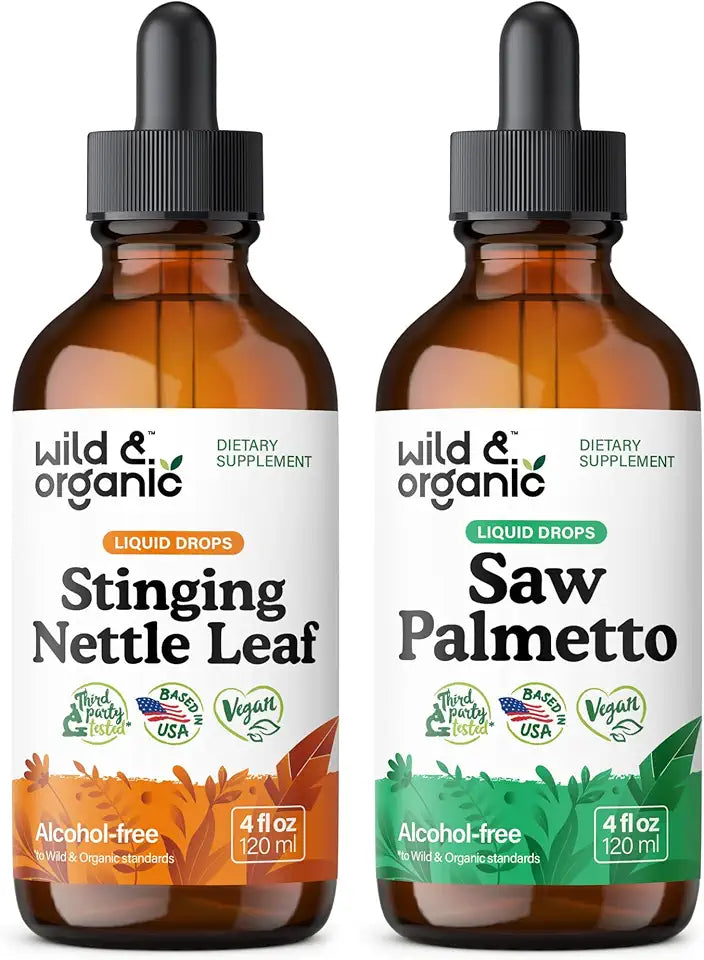 Stinging Nettle Leaf Tincture 4 fl oz & Saw Palmetto Tincture 4 fl oz O403