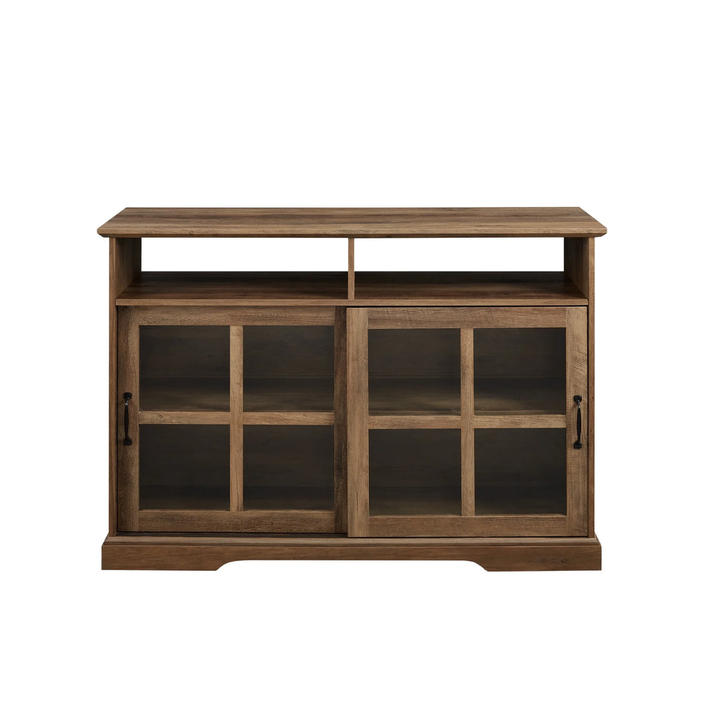 Farmhouse Sliding Glass Door TV Stand D58537
