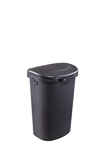 13 Gallon Black Touch Top Trash Can M356