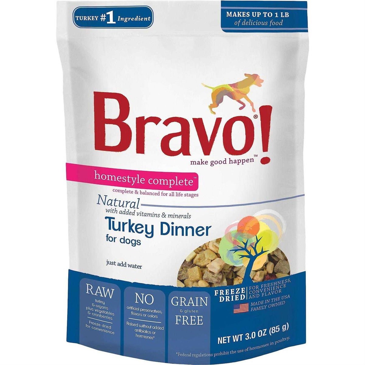 Freeze-Dried Turkey Dinner Dog Food S610
