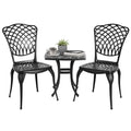 Bistro Table and Chairs Set of 2 Cast Aluminum F835