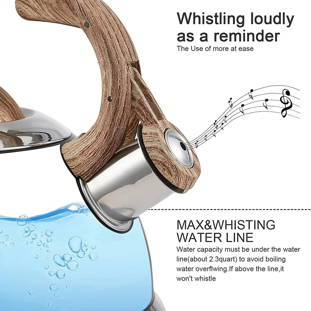 2.3 Qt Stainless Steel Whistling Tea Kettle J306