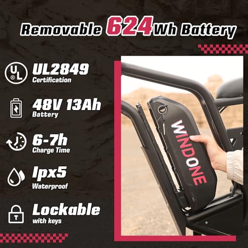 Electric Bike 48V 13Ah 750W 20" Fat Tires UL Certified D459526