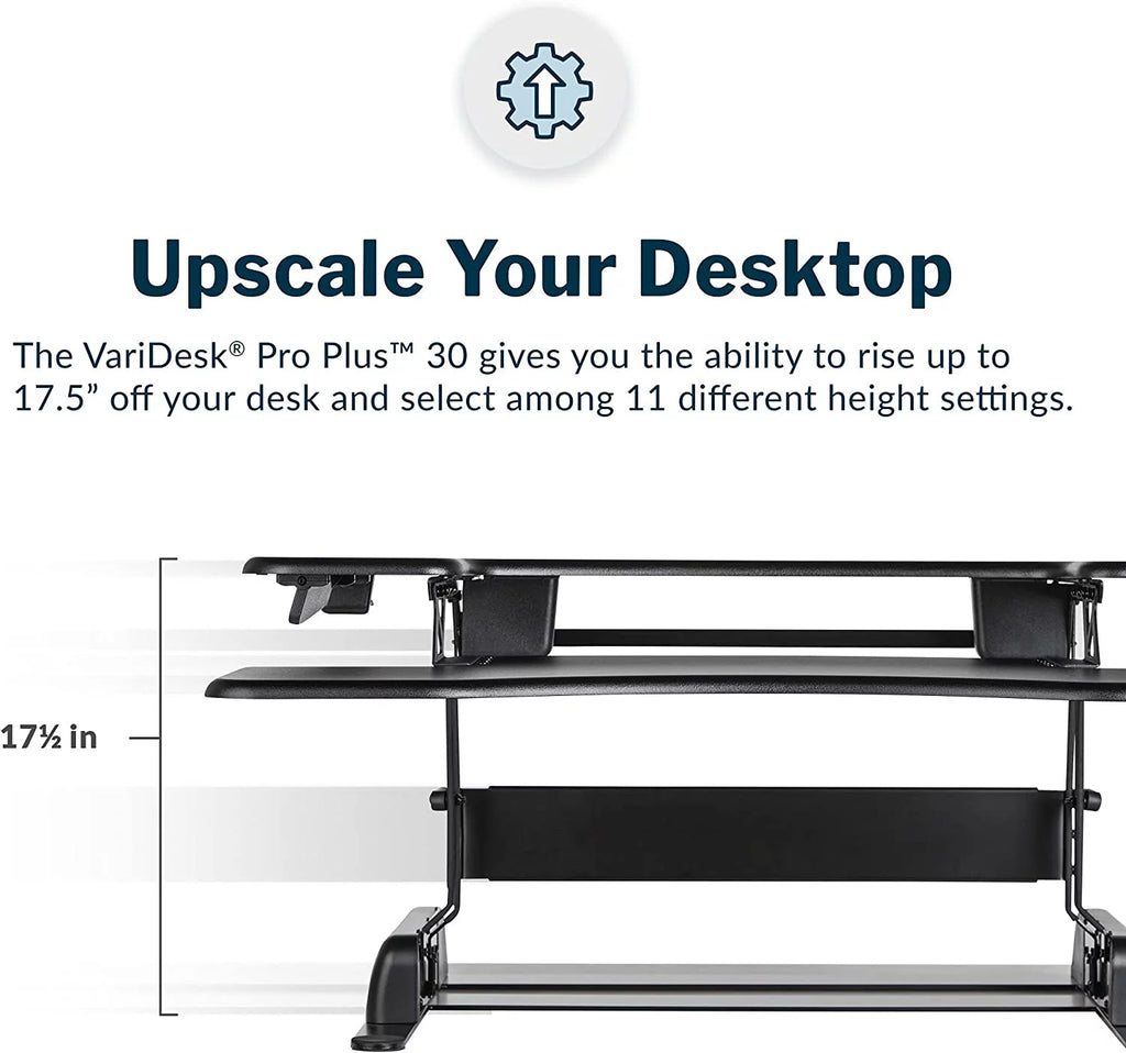 Height Adjustable Standing Desk Converter with 11 Height Settings D92946