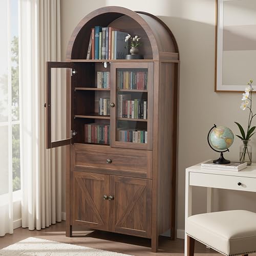 Pantry Cabinet with Drawer, 2 Cabinets and 6 Door Shelves, Adjustable Shelves, 71.65" N212
