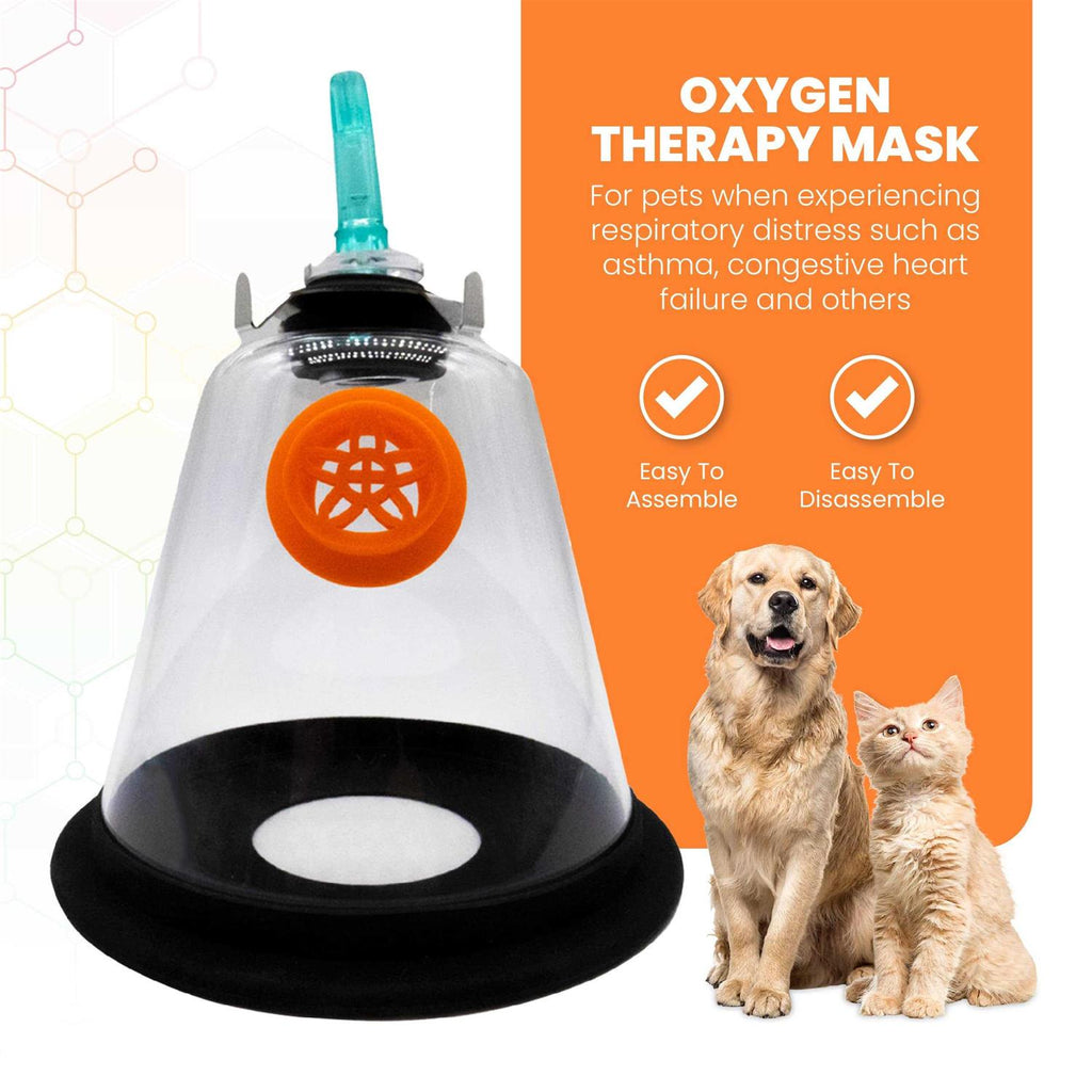 Medical Pet Oxygen Mask for Dogs And Cats With 6 Feet Tubing And Silicone Strap M601266
