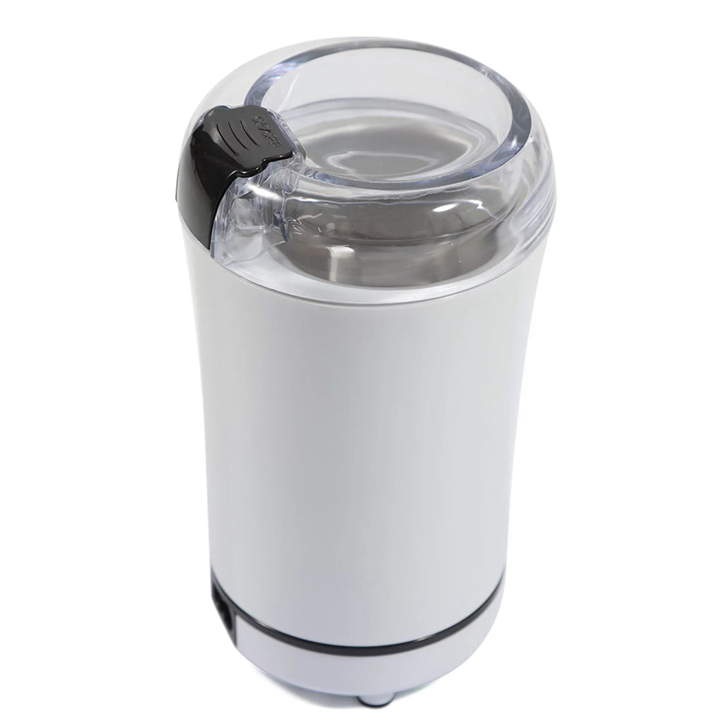 White Electric Coffee Grinder with Stainless Steel Bowl L962
