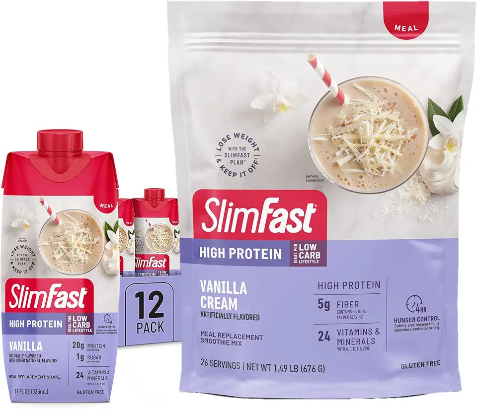 Vanilla High Protein Meal Replacement Shakes and Powder Mix B9654
