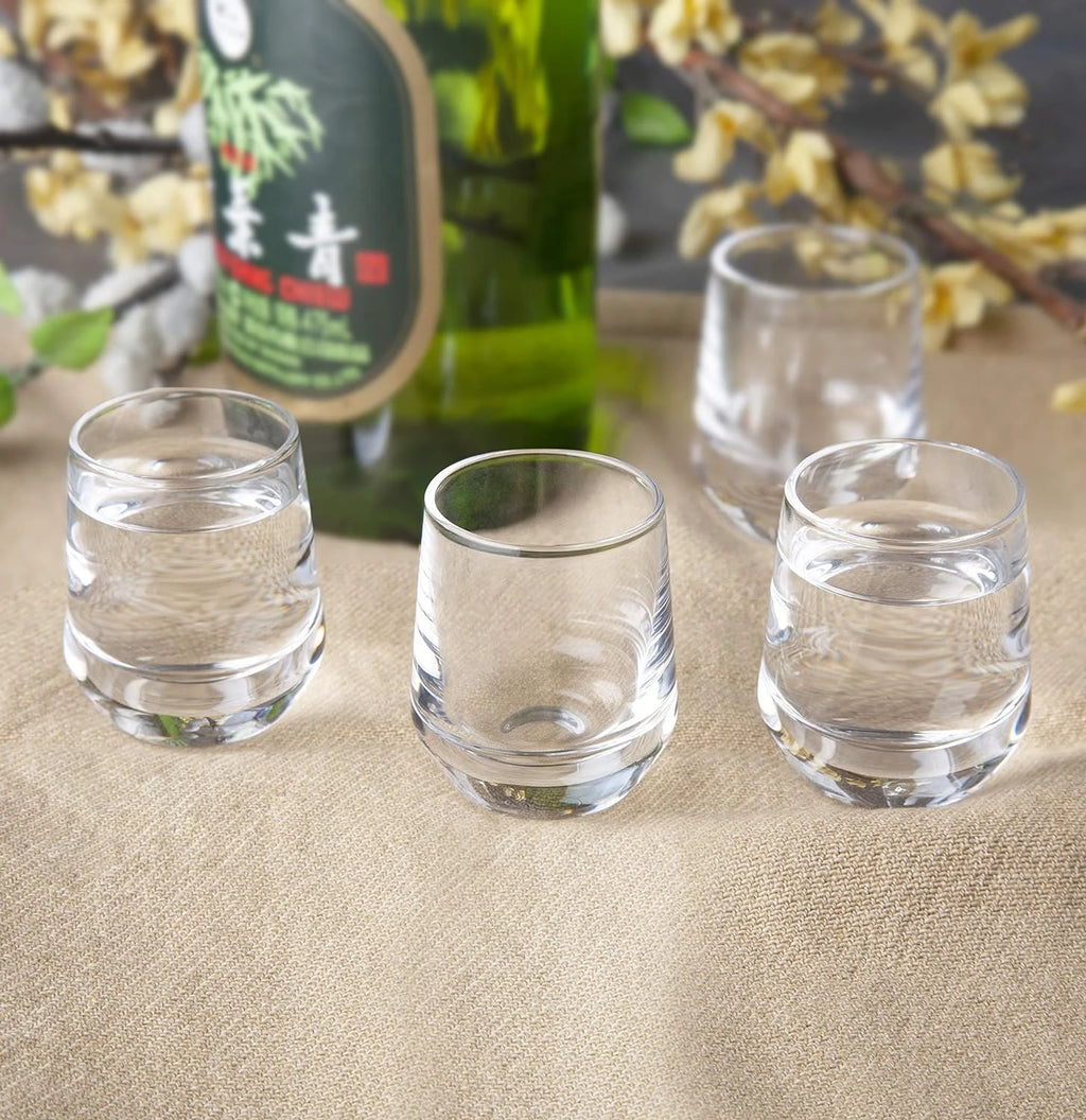 Sake Glasses, Set Of 4, Lead-Free Crystal L690