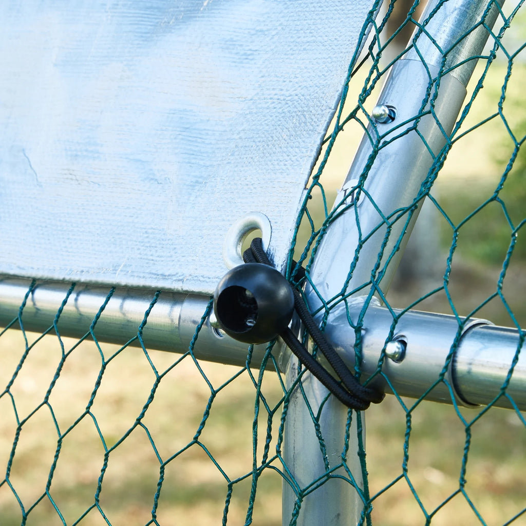 Large Metal Chicken Coop 6.6x9.8x6.6 ft L5934