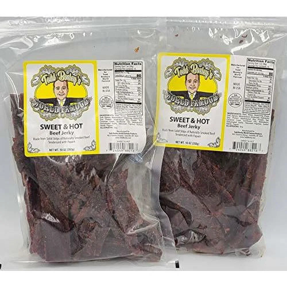 10 Oz Sweet & Hot Jerky 2 Pack D4715