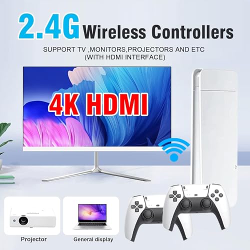 4K HDMI Wireless Retro Game Console with 20000+ Games C438