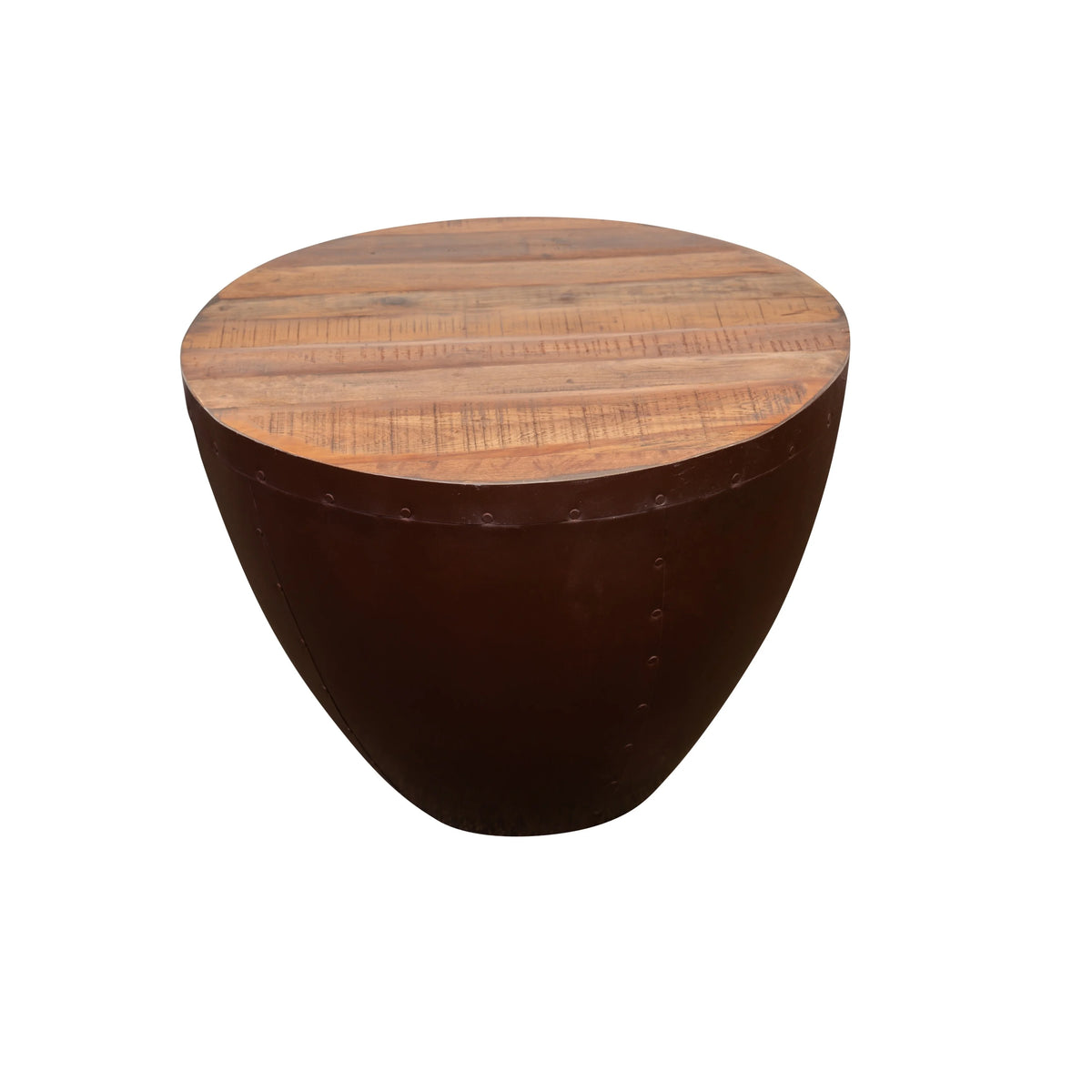 Solid Reclaimed Wood End Table X152073