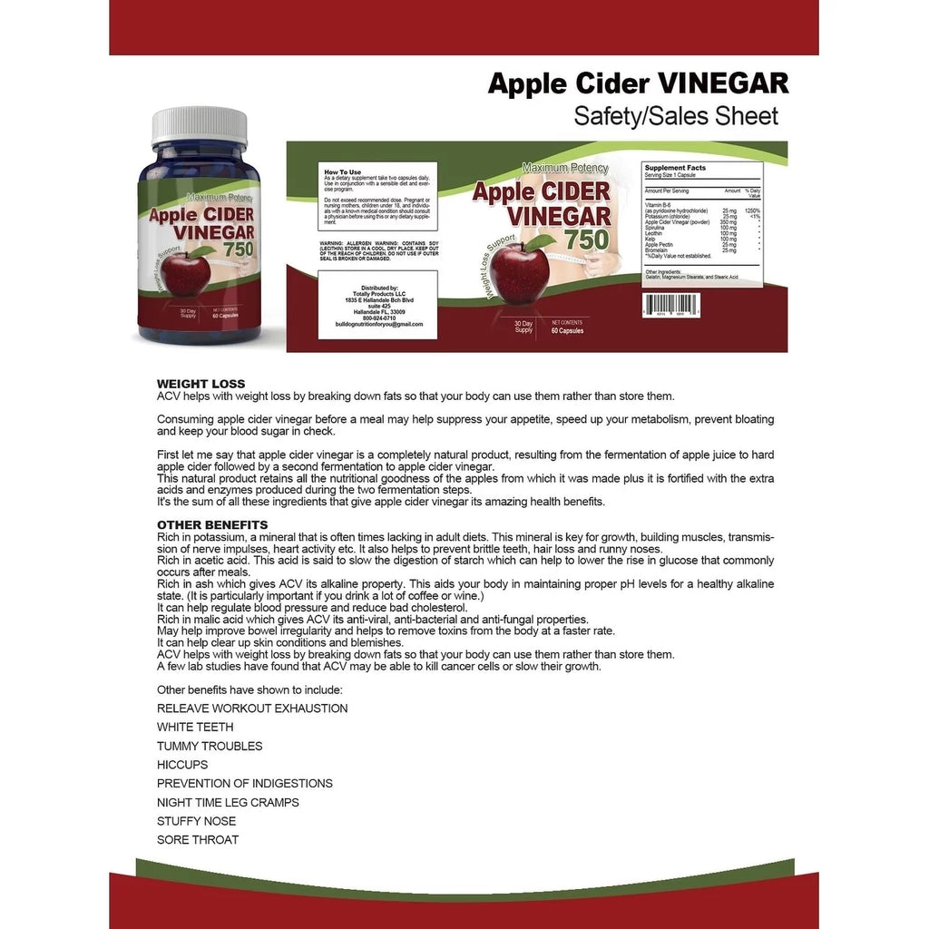 Apple Cider Vinegar Capsules Combo Pack X775104