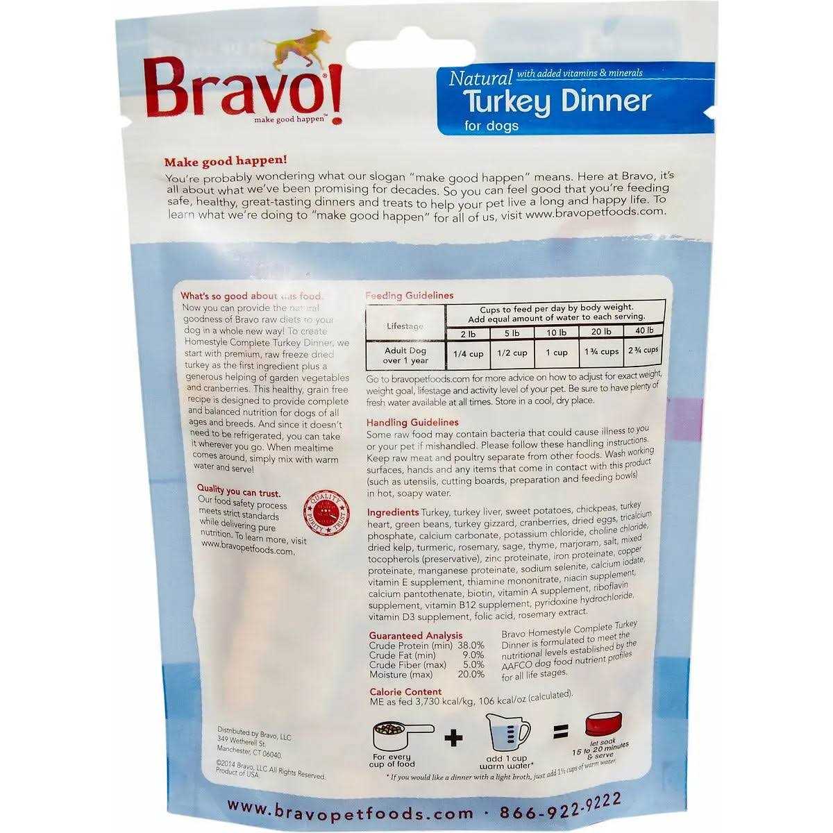 Freeze-Dried Turkey Dinner Dog Food S610