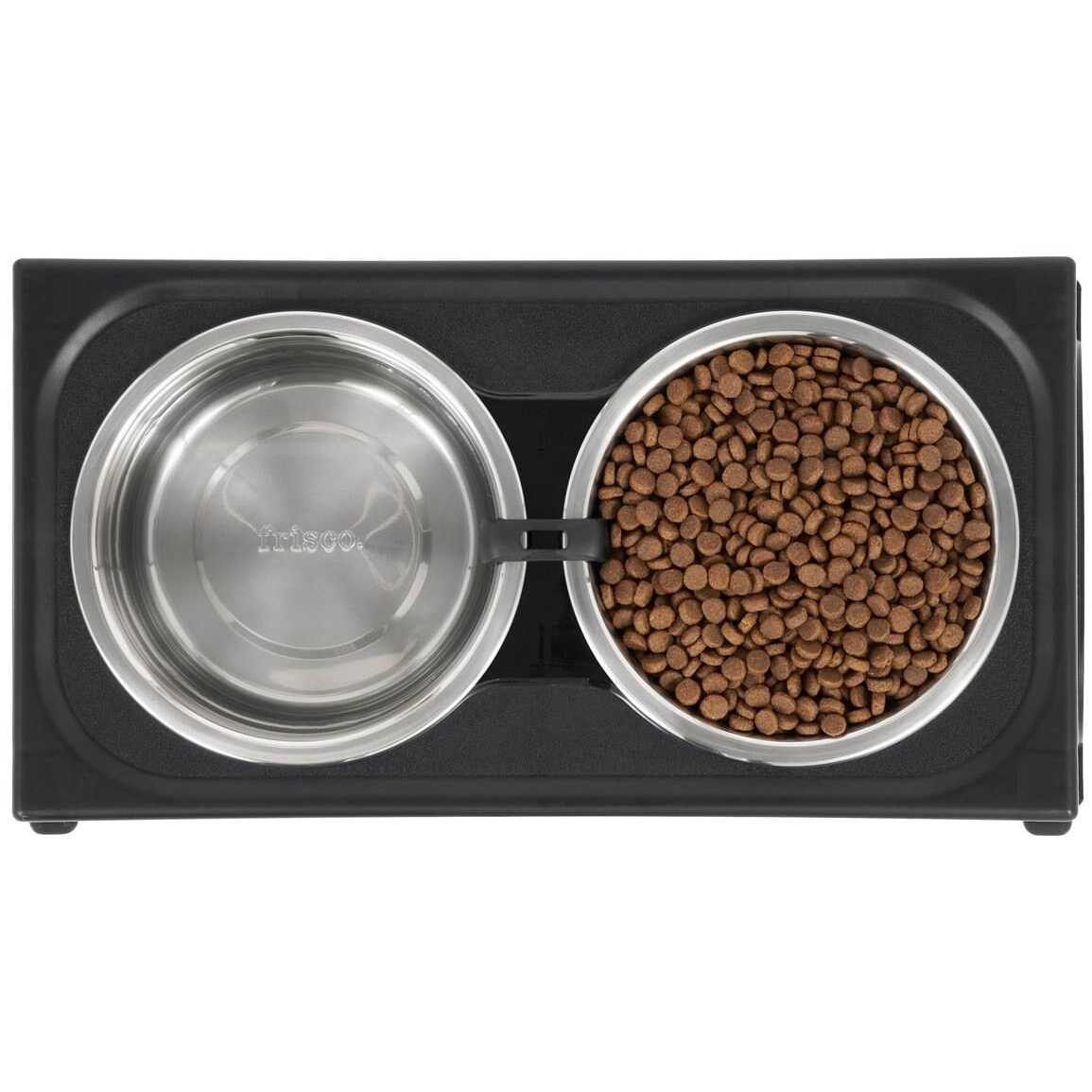 Stainless Steel Bowls with Adjustable Elevated Holder G17535