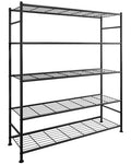 5 Tier Heavy Duty Metal Storage Shelves, Black M12457