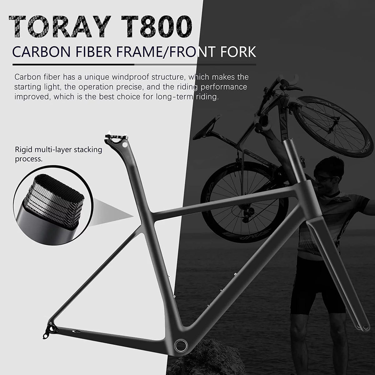Carbon Road Bike 700C Carbon Frame 22 Speed B265