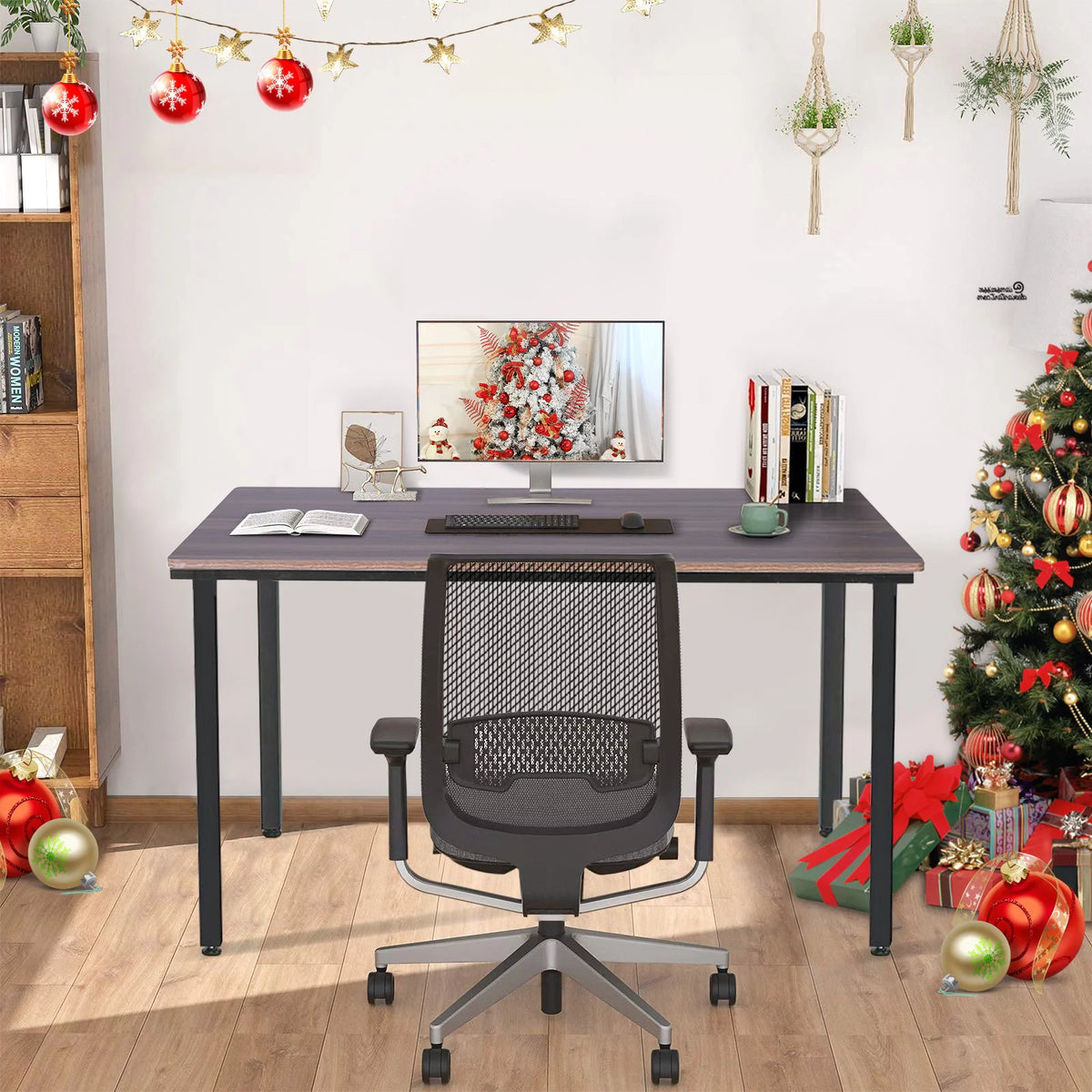 Steel Wood Computer Desk Study Table Workstation O8643
