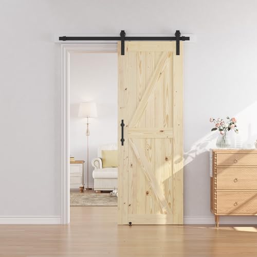 36in x 84in Sliding Barn Door with Hardware Kit Z3481