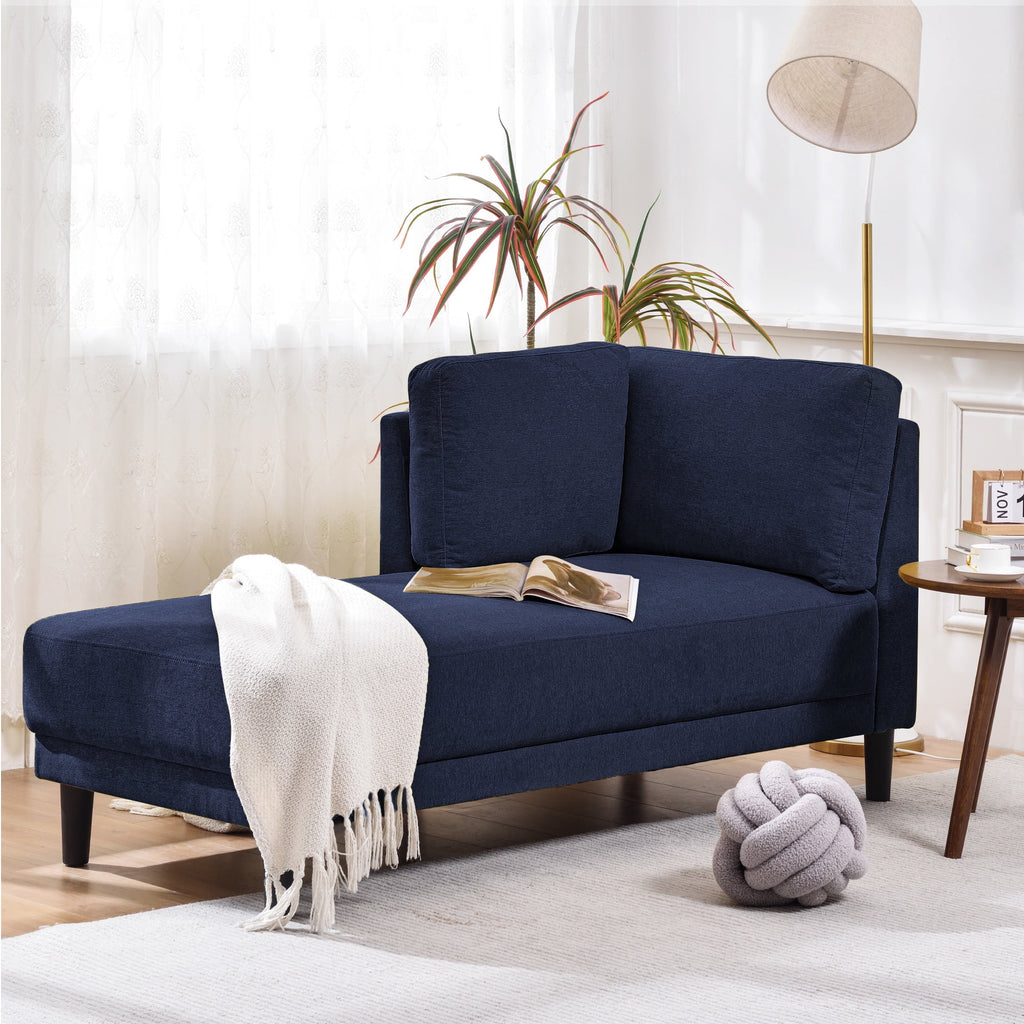 65" Fabric Upholstered Corner Lounge Chair K720624