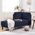 65" Fabric Upholstered Corner Lounge Chair K720624
