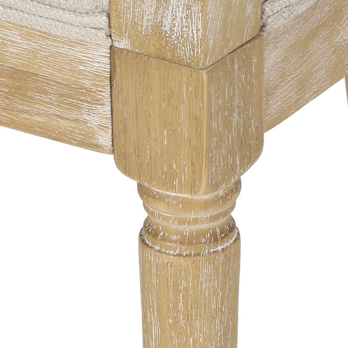 Fabric Upholstered Wood and Cane Accent Chairs, Set of 2 W444282
