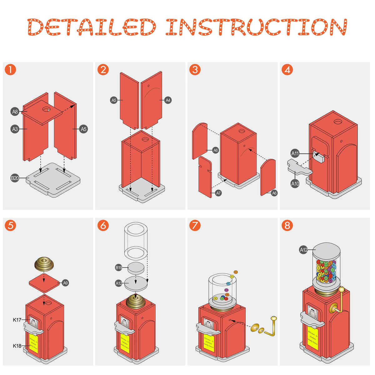DIY Miniature House Kit 1:24 Scale L663