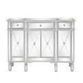 Glass TV Stand with 3 Drawers L87520