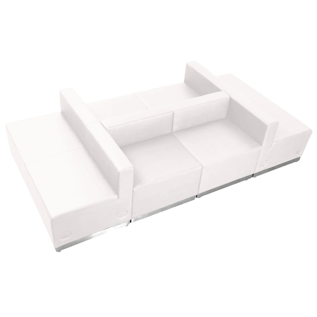 White 6 Piece Reception Seating D969296