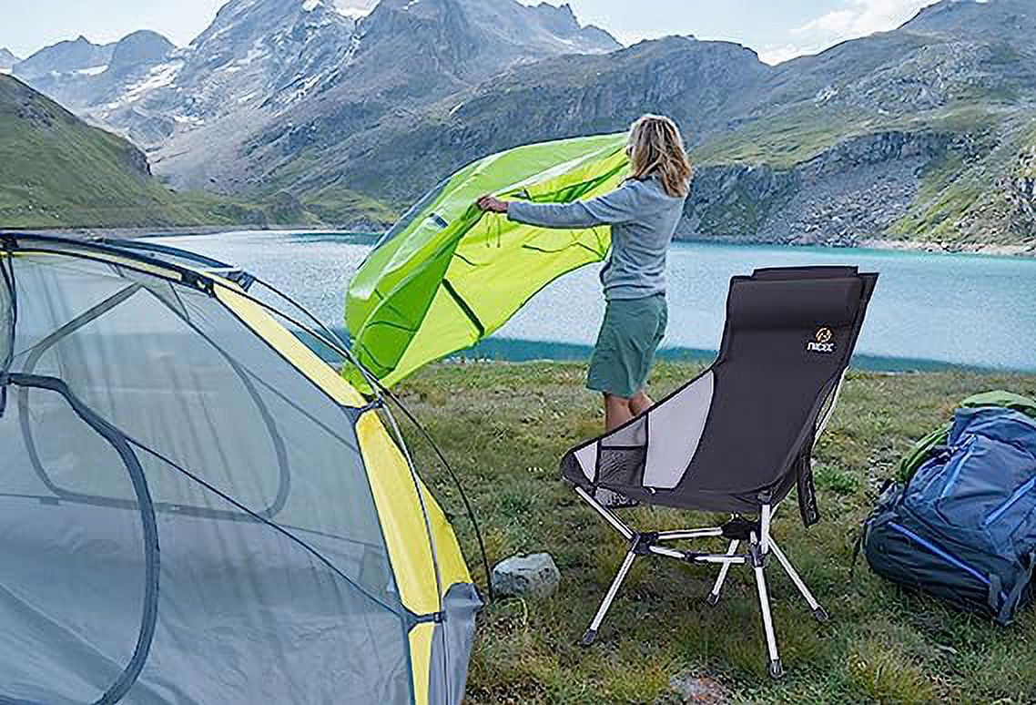 Ultralight High Back Folding Camping Chair with Carry Bag Q855356