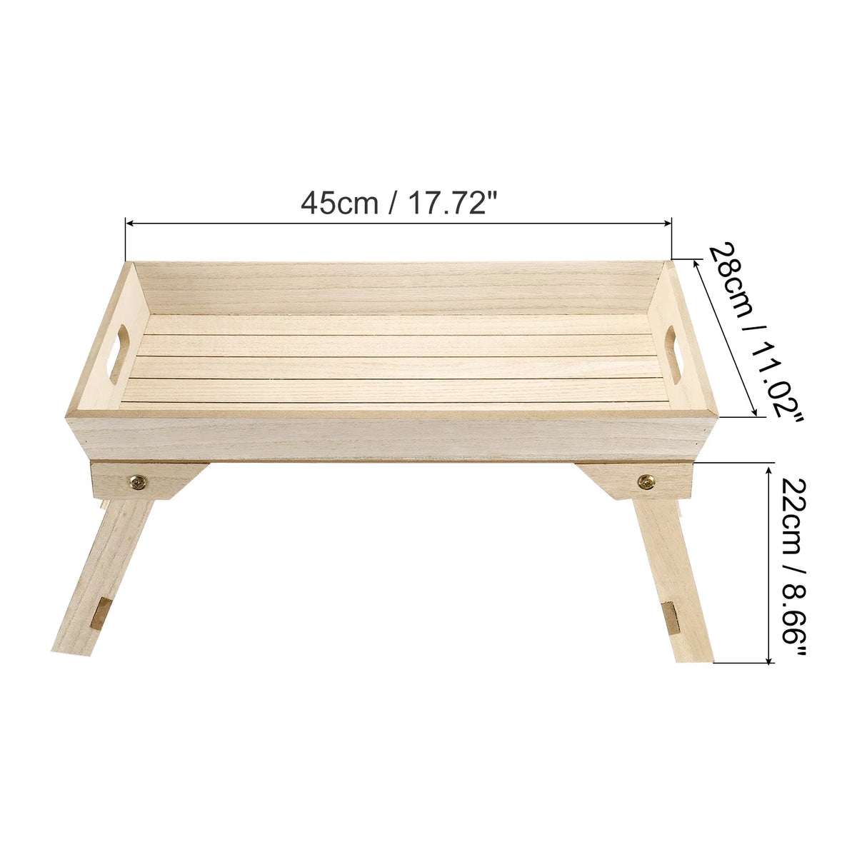 45x28x22cm Folding Legs Breakfast Tray Table G76128