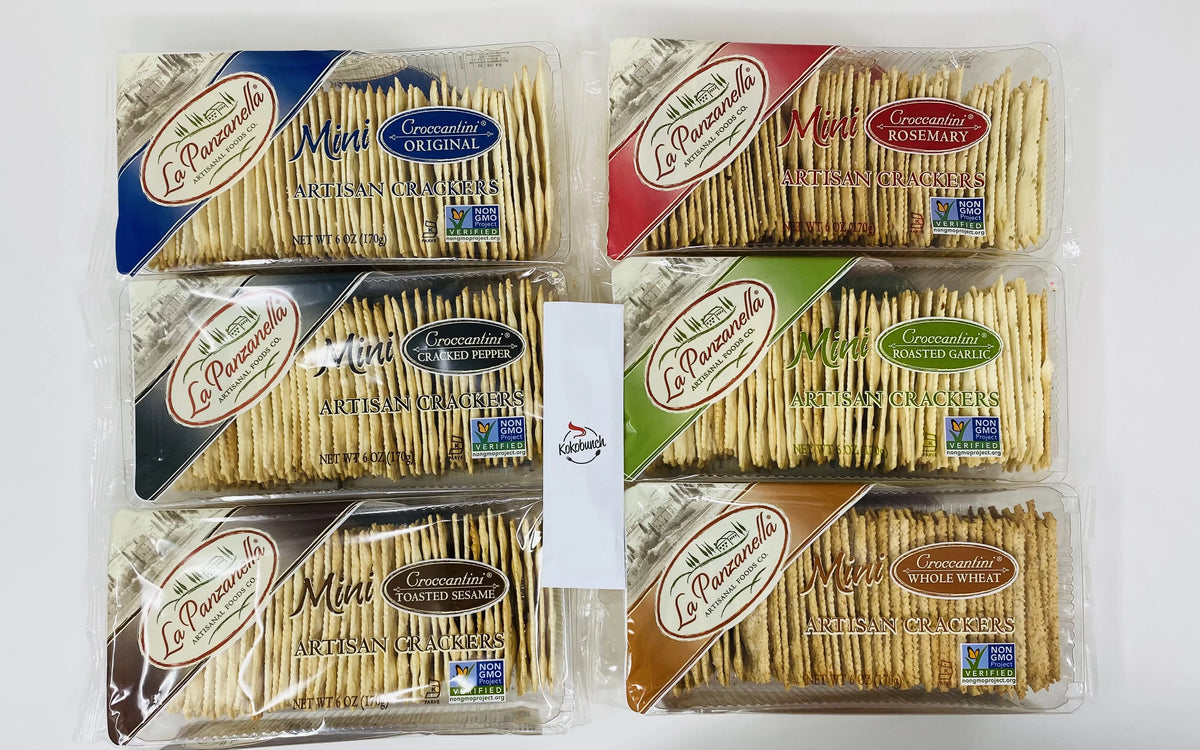 Mini Croccantini Crackers Variety Pack 6 oz (Pack of 6) Q5057
