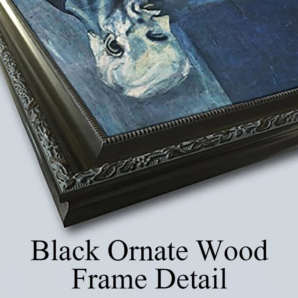 Black Ornate Wood Framed Museum Art Print Y607348