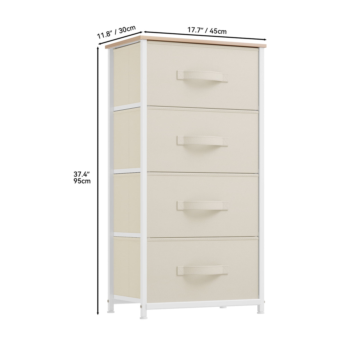 Fabric 4 Drawer Dresser A998346