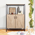 47" Oak Storage Cabinet with Hutch R538967