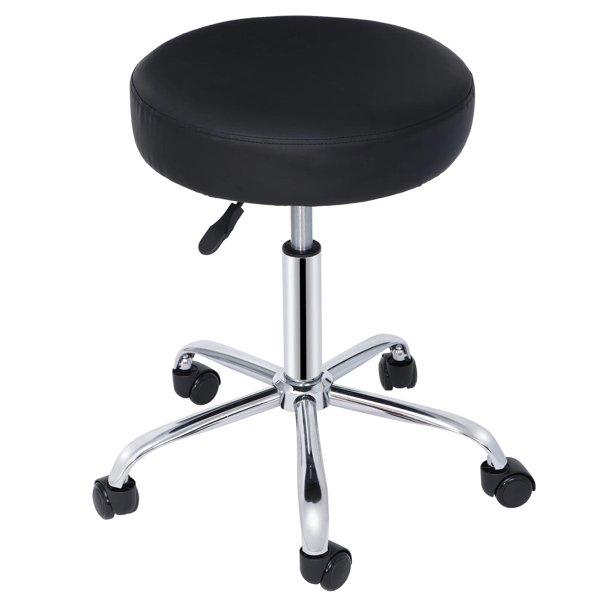 Adjustable Hydraulic Rolling Swivel Stool Black P8906