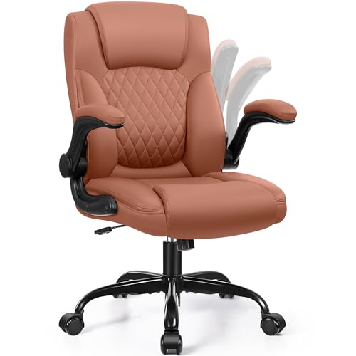 Black Leather Office Chair with Wheels X8623