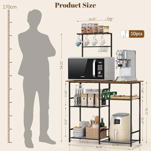 6-Tier Kitchen Baker's Rack with Storage M888321