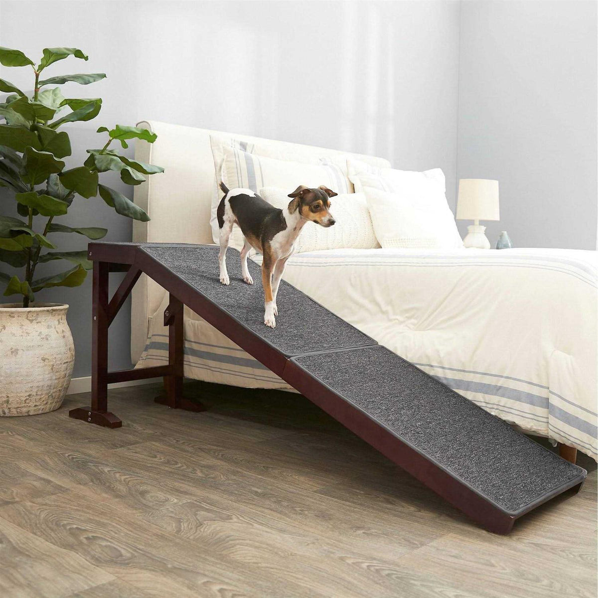 Wooden Carpeted Cat Dog Ramp Y608