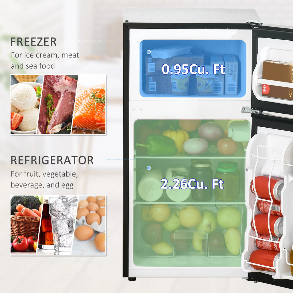 3.2 Cu.Ft Mini Fridge with Freezer S95248