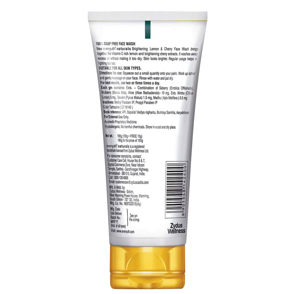 Lemon & Cherry Face Wash Pack Of 3 Z673283