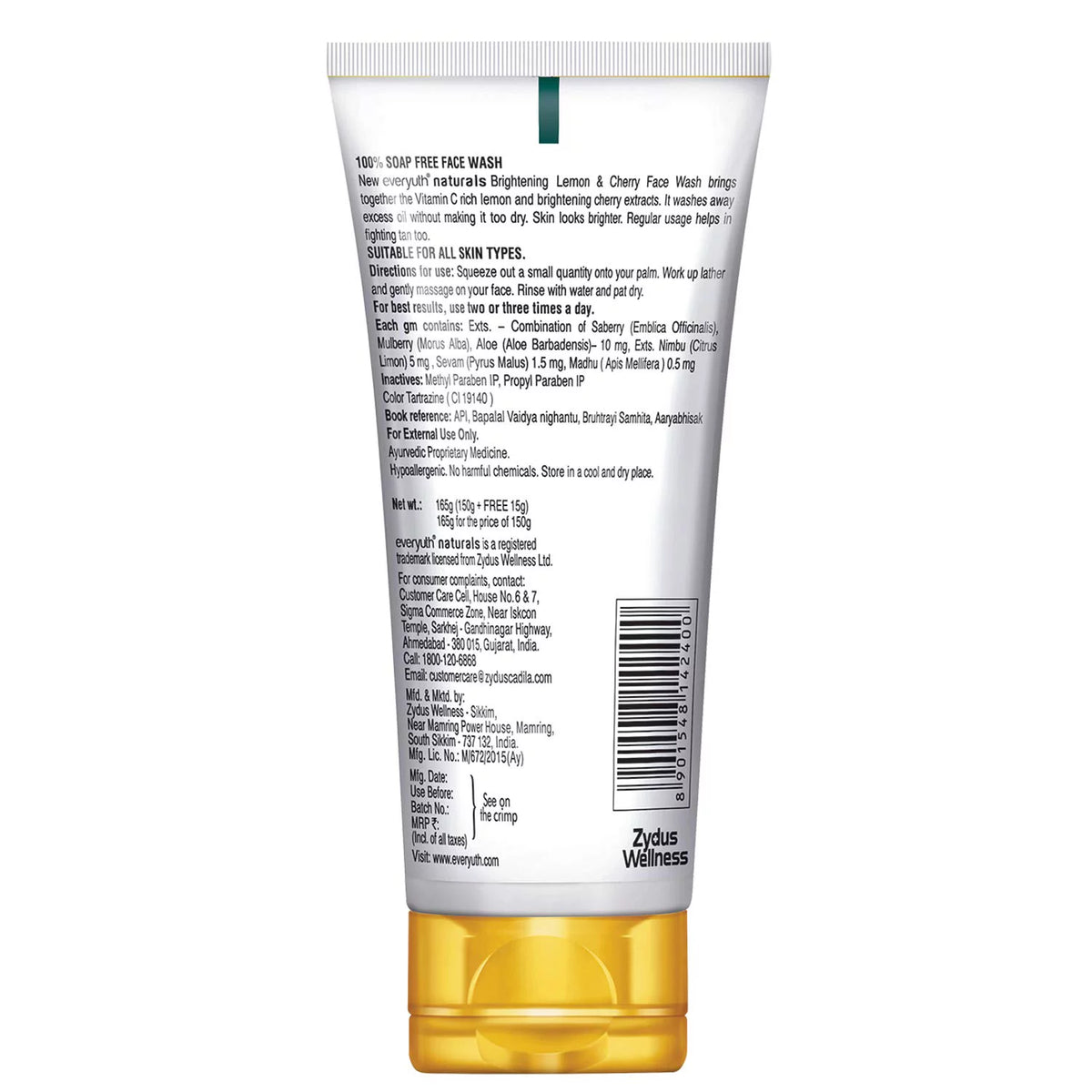 Lemon & Cherry Face Wash Pack Of 3 Z673283