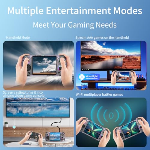 Handheld Retro Game Console with 4-inch IPS Screen 128G TF Card J6854